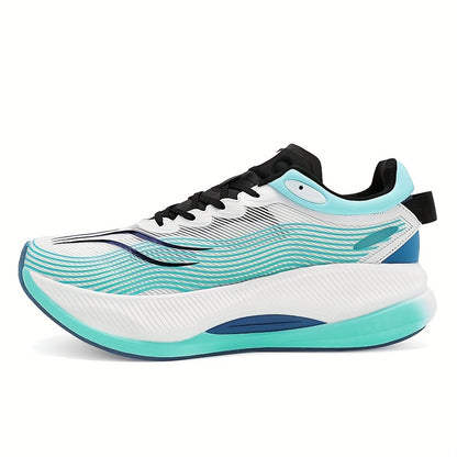 Ténis de corrida versáteis para homem e mulher - Ténis elegantes de cano baixo com fecho de cordões, topo em tecido leve e respirável, sola de borracha para treinos ao ar livre e no ginásio, ideais para corrida matinal e noturna e exercício no parque.