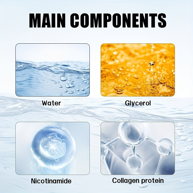 Máscara facial branca de colagénio com efeito lifting instantâneo (5 unidades), hidratante e nutritiva, mantém a pele bege clara hidratada e viçosa, refirmando-a, deixando-a mais firme e macia, com um aspeto mais bonito e radiante.