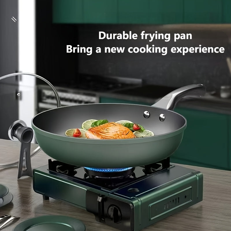 Cast Iron Non-Stick Frying Pan with Star Pattern - Heavy-Duty, Long-Lasting, Induction & Gas Stove Compatible, Perfect for Eggs, Pancakes, Steaks, and More, Versatile Cooking Pan | Star Pattern Pan | Durable Cookware