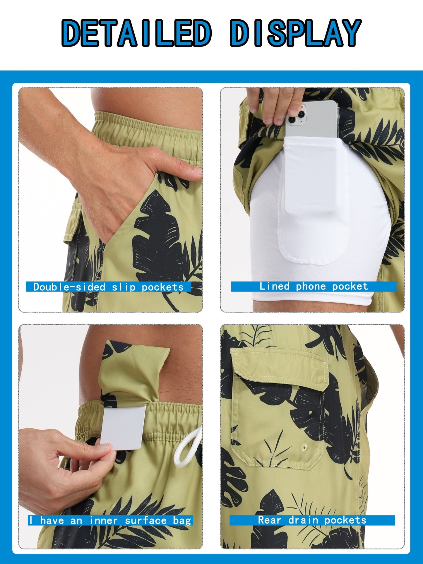 Men'S Quick-Dry Beach Shorts