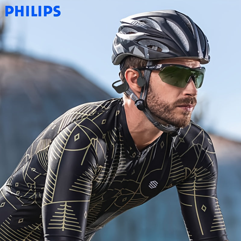 Philips bone conduction TAA6609 wireless headphones, all-round sports running wireless hanging ear open earset, ultra-long battery life, built-in 16G memory and wireless dual-mode convenient download song playback, swimming,