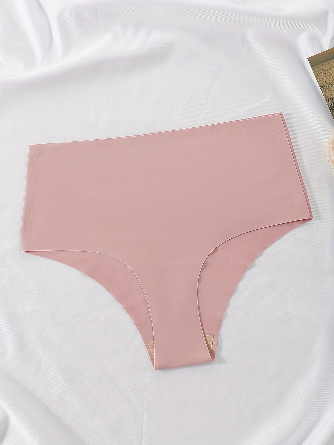 Conjunto de 5 cuecas de cintura subida sem costuras em cores sortidas, lingerie feminina.