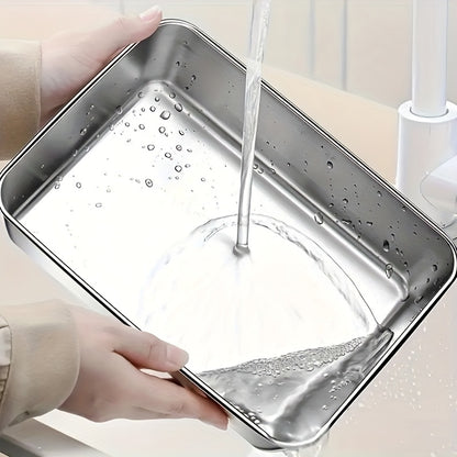 3pcs Stainless Steel Food Storage Containers Leak-Proof, Stackable, Space-Saving - Heavy-Duty Stainless Steel Construction, Airtight Lid for Freshness - Ideal for Meal Prep, Fruits, Meats, Veggies, Leftovers, Fridge, Freezer,