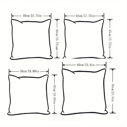 2pcs Red Christmas Tree Pillow Covers with White Cursive Merry Christmas Lettering & Tree Silhouettes - Burgundy Cases for Sofa, Bed, Office - Zippered Holiday Decorations (No Insert) - Hand Wash Only Festive Home Accent