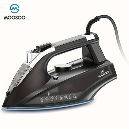 Moosoo Pro Steam Iron - 1800W Lightweight Dry Iron With Advanced Anti-Drip System, Auto-Off Function, And Enhanced Safety Features For Easy Ironing Experience - ST1800