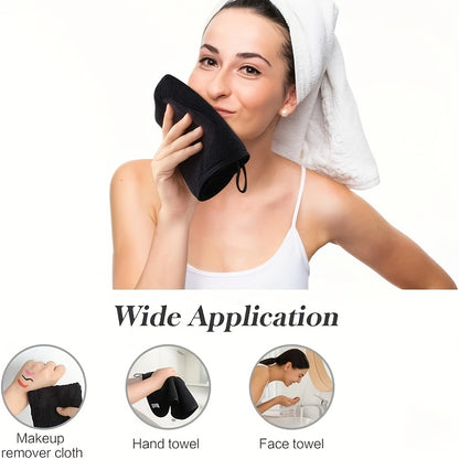 6pcs Makeup Remover Towel Set, Strong Water Absorption, Soft Towel For Bathroom, Spa, And Gyms