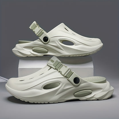 Men'S and Women'S Summer EVA Slides - Lightweight, Breathable, Non-Slip Comfort Sandals for Beach, Hiking, and Casual Wear, Soft Sole, Open Toe, Stylish Black and White Design, Beach Sandals | Summer Footwear | EVA Material S