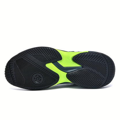 LEFUS Men's Light Cushioned -Skid Slip- Court Shoes - All-Season White & /Orange Tennis, Badminton, Pickleball Shoes with Arch, PU Upper & /Rubber Sole, Non-Slip Traction for Training, Sports, Casual Wear - Ideal for Indoor/