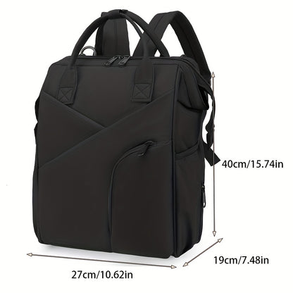 Multi-layer Space Large-capacity Solid Color Fashion Simple Mommy Bag Portable Multi-functional Backpack, Halloween Thanksgiving Day Christmas Gift