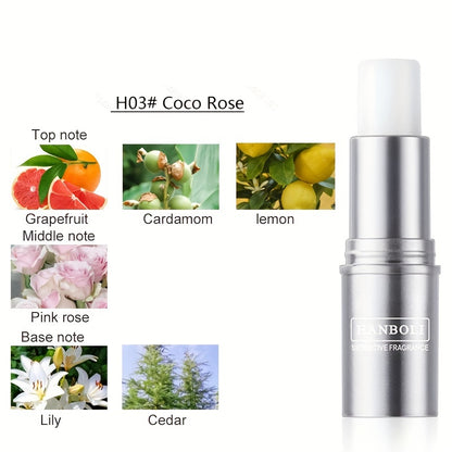 Solid Love Perfume - Women Solid Perfume Portable Balm, Long-lasting Fragrance, Charming Fragrance, Pocket Solid Balm Stick plant squalane