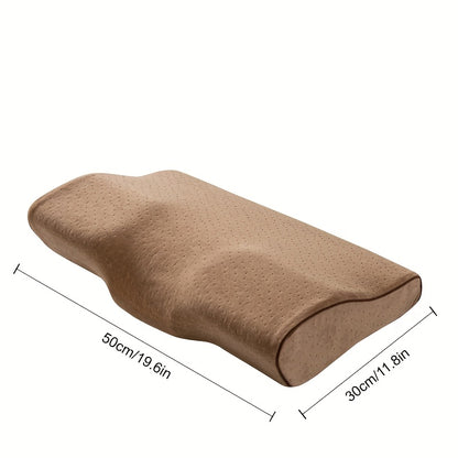 4D Pillow - Ergonomic Butterfly-Shaped Sleeping Pillow with Zipper Closure, Medium Firmness, Fade-Resistant Polyester Cover, All-Season for Side, Back & Stomach Sleepers - Classic Design For Home & Living Room, Modern Pillowc