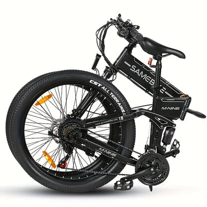 SAMEBIKE Folding Electric Bike | 26x1.95-inch Wear-resistant Tires | 48V 7.8AH Removable Battery | 250W Motor | Disc Brakes | LCD Smart Meter | 80-90km Range, Mountain Bike, Hill Miles E Bike, Folding E Bike, Electric Bike fo