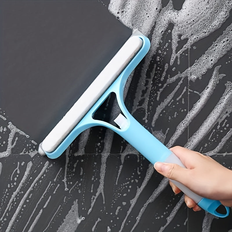 3-in-1 Multifunctional Plastic Squeegees for Windows, Mirrors, and Glass Cleaning - Spray, Wipe and Dry - Ideal for Bathroom, Kitchen, and Living Spaces
