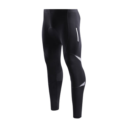 Quick Dry Men's Cycling Pants With Padded Seat - Stretchy Bike Leggings For Comfortable Riding