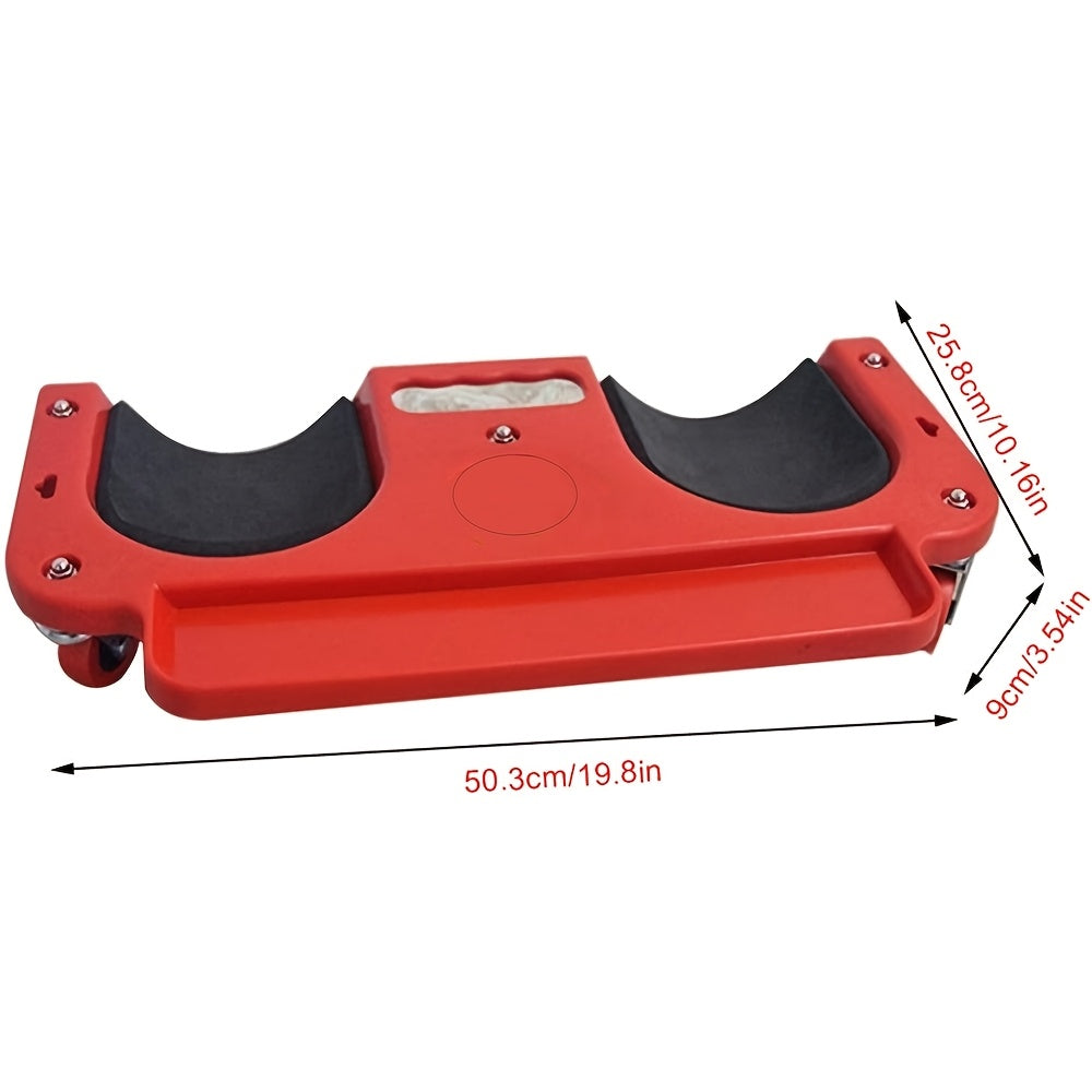 Multi-Functional ABS Rolling Knee Pad Platform with Built-in Tool Tray - Comfortable Kneeling Mat for Technicians, Carpenters, Flooring Installation, and Auto Repair