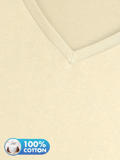 3pcs Women'S 100% V-Neck Long Sleeve T-Shirts - Soft, Durable, and Comfortable Casual Wear for All Seasons, Perfect for Holidays, Graduations, and Everyday Style, Everyday Comfort Wear | Minimalist Style | Soft Fabric Tee