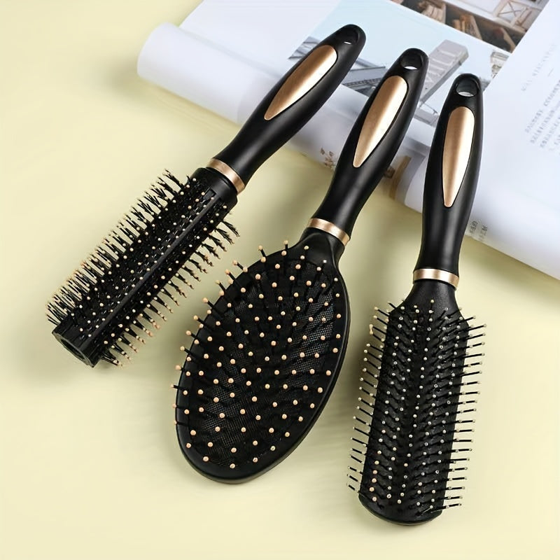 3pcs Air Cushion Comb Anti Static Hairdressing Comb Detangling Hair Brush For All Hair Types