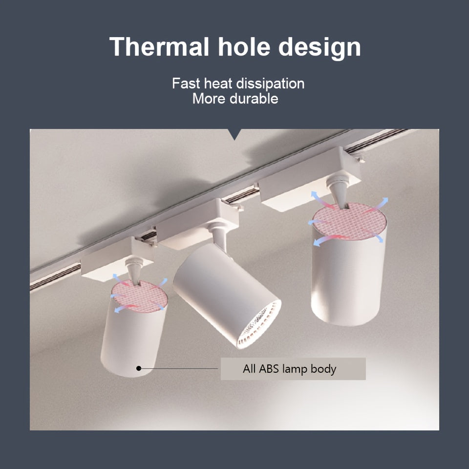 4pcs Track Light AC175-265V Set LED Track Lighting Rail Lamp LED Spot 12W 20W 30W 40W Store Home Lights