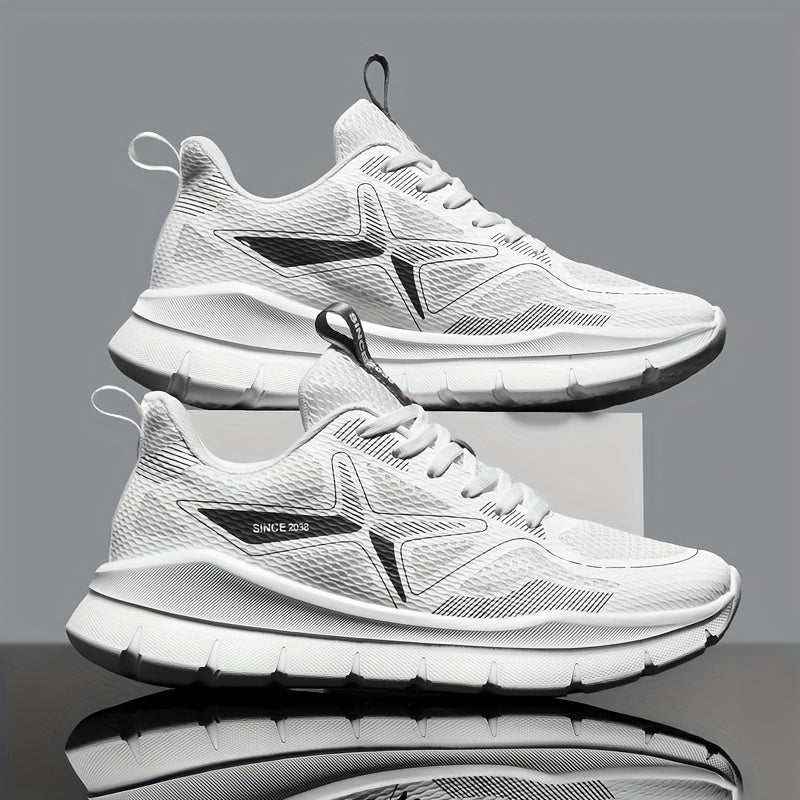 Calçado desportivo masculino casual e moderno, confortável e elegante para corrida, com características para treino cruzado, ideal para trilhos e atividades ao ar livre. Possui atacadores, cano baixo, gáspea e forro em tecido e sola em MD.