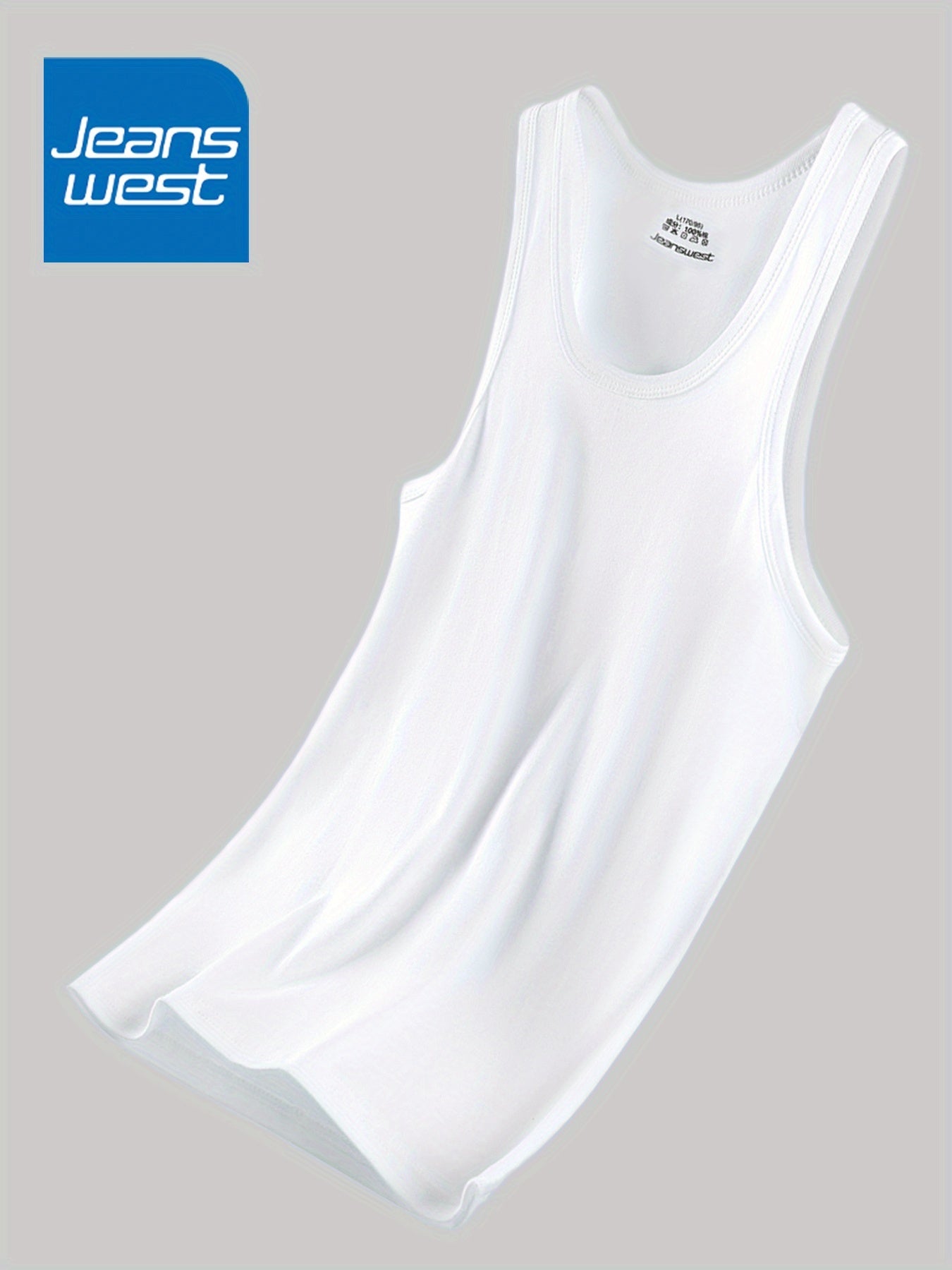 JEANSWEST 5pcs Men'S Tank Tops - Slim Fit Solid Color V-Neck T-Shirts, Breathable Stretch Fabric, Casual & Comfortable for Casual Attire, Solid Color Tank Tops | Vneck Tank Tops | Stretchy Fabric