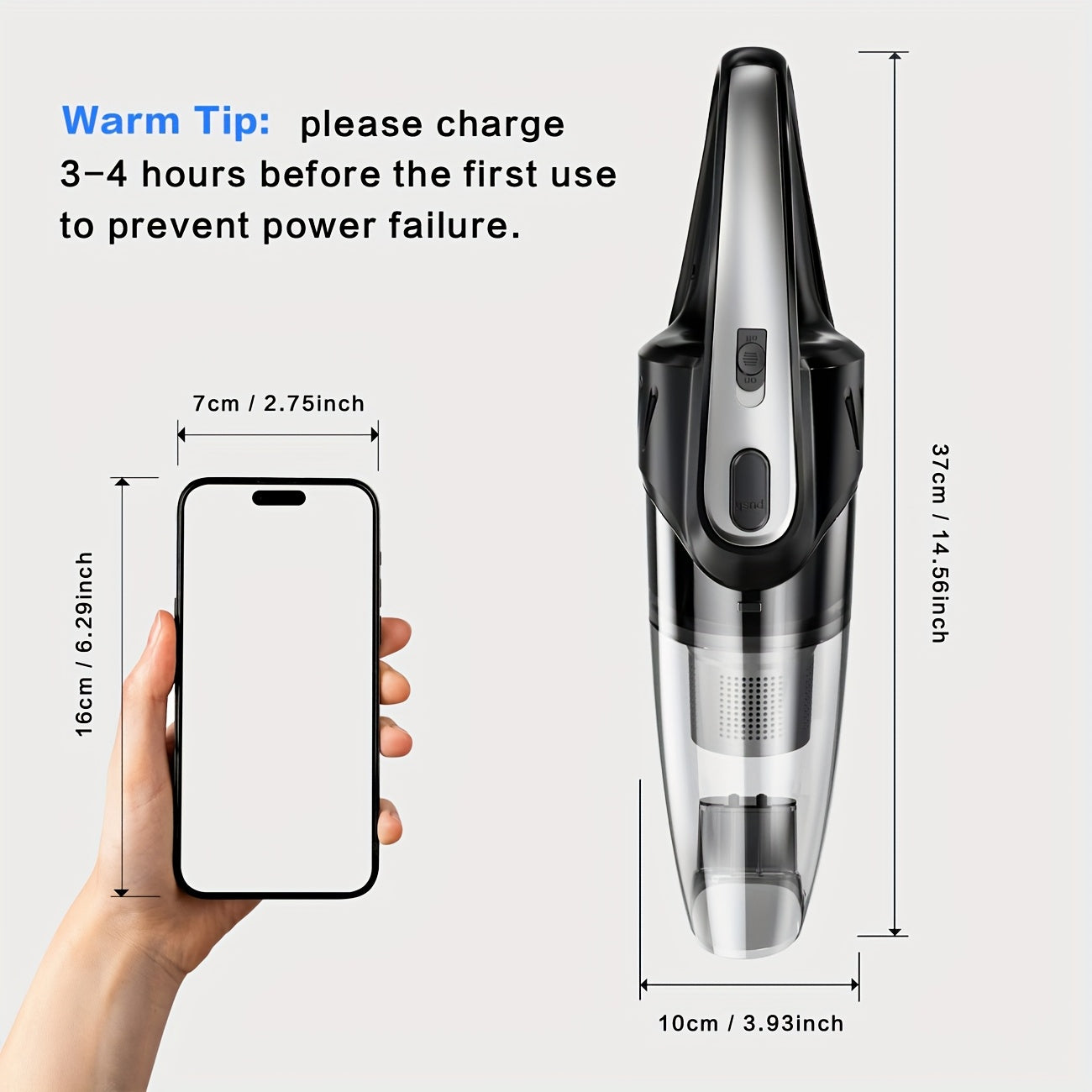 6000PA Car Vacuum Cleaner, Super Suction Power Handheld Vacuum with 2000mAh Battery, Low Noise, Includes 5 Accessories – Ideal for Car Interior Cleaning, Pet Hair Removal & Home Use, Women’s Auto Accessory Gift