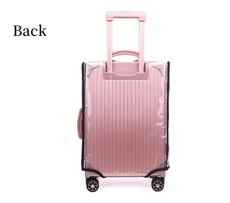 3pcs Luggage Protective Covers, Check-in Shockproof Thick PVC Transparent Dustproof Covers for 50.8cm+60.96cm+71.12cm Suitcases, Waterproof & Durable