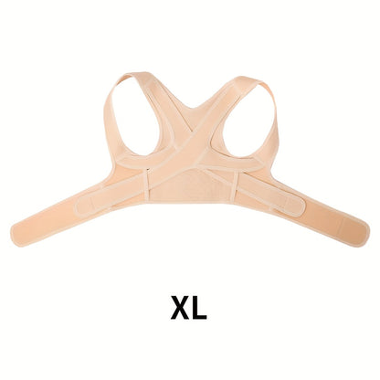 Adjustable Posture Brace with Thoracic Lumbar Support - Back, Hunchback & Round Shoulder, Comfortable Body Support Belt for &, Ideal for Scoliosis, Osteoporosis (Black)