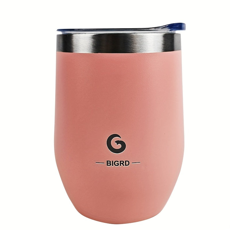 15oz Stainless Steel Travel Mug with Dual-Wall Vacuum Insulation, Leak-Proof Lid & Handle, 300ml, Personal Coffee Cup for Running, Gym, Office, Commuting - Dishwasher Safe, Hand Wash Only, No Battery Needed, Coffee Travel Mug