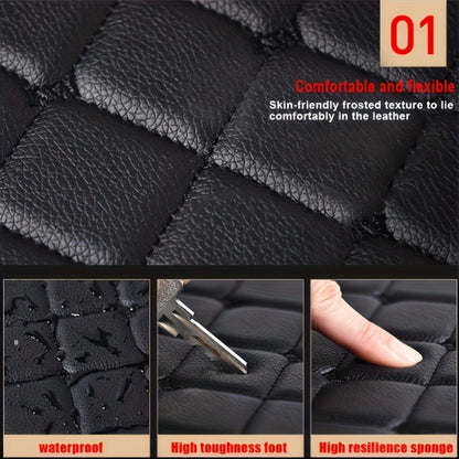 5pcs Luxury Car Floor Mats, All-Season Universal Fit, Easy to Clean, Anti-Slip, for Sedan, Truck & SUV Interior Protection