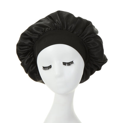 Sleep Bonnet, Soft Silk Bonnet With Elastic Band For Curly Hair, Satin Bonnet For Women Sleep Hair Care, Breathable Silk, Seven Colors Available 1piece Luxury Shower Cap For Women
