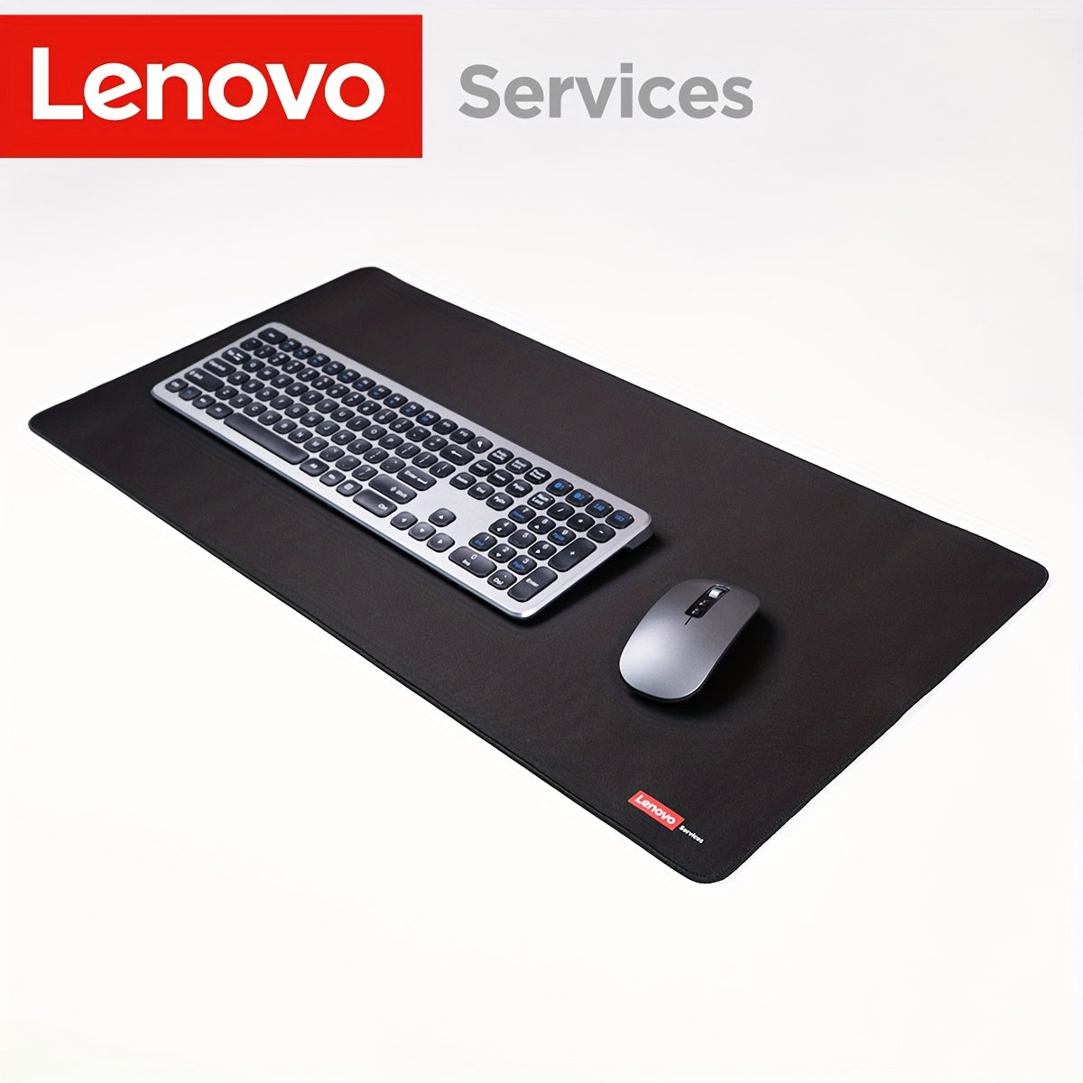 Lenovo Large Non-Slip Mouse Pad - Extra Thick Gaming & Office Desk Mat with Anti-Slip Base, Precision Locked Edges, Heavy Duty Rubber backing, Compatible with PC, Laptop, Desktop Computers - Ideal for Gamers and Professionals