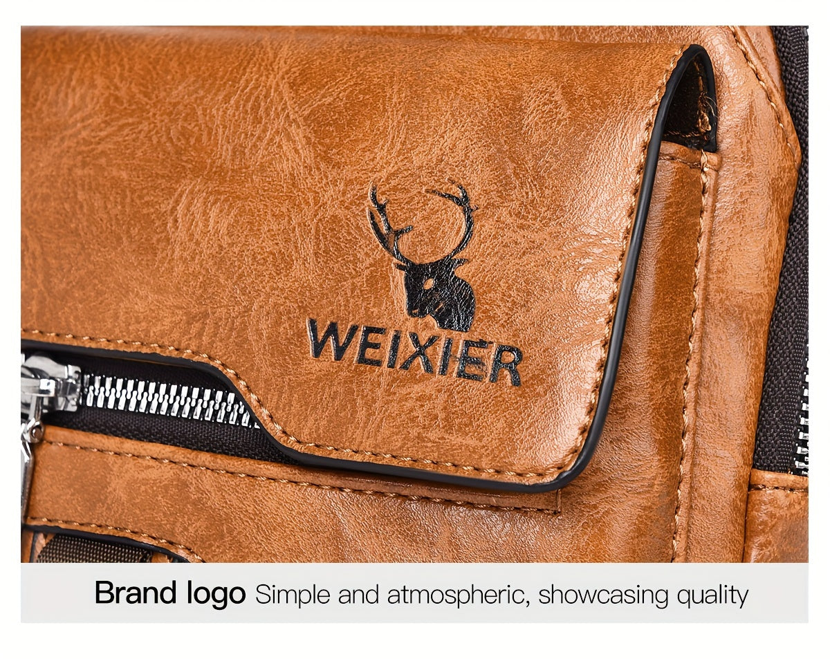 New and Wear-Resistant Men's Crossbody Bag, Handbag, Shoulder Bag, Chest Bag, Made of Wear-Resistant Fabric, with Large Capacity, Convenient to Carry, Suitable for Daily Work, Leisure, and Travel, Available in Multiple Colors