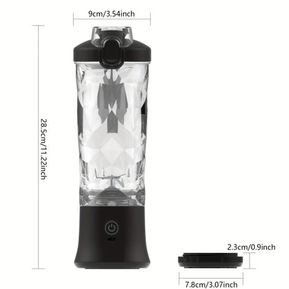 1pc,20oz Portable Blender with USB Rechargeable Battery, Dual Modes for Smoothies and Fresh Juice, Compact Design for On-the-Go Nutrition