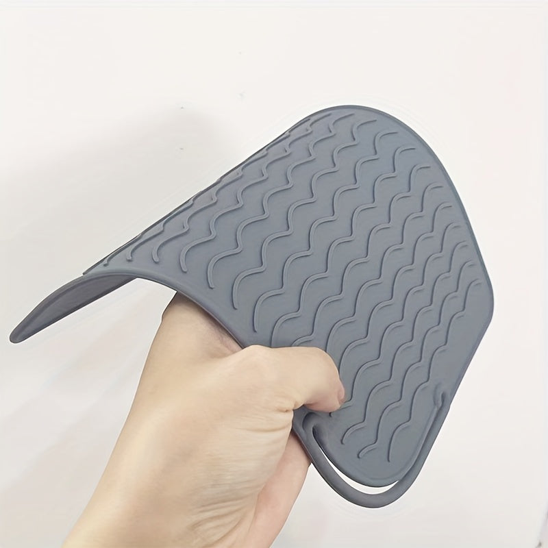 Almofada isolante profissional em silicone, antiderrapante, para ferramentas de modelação de cabelo quentes, acessório prático e portátil para arrumação.