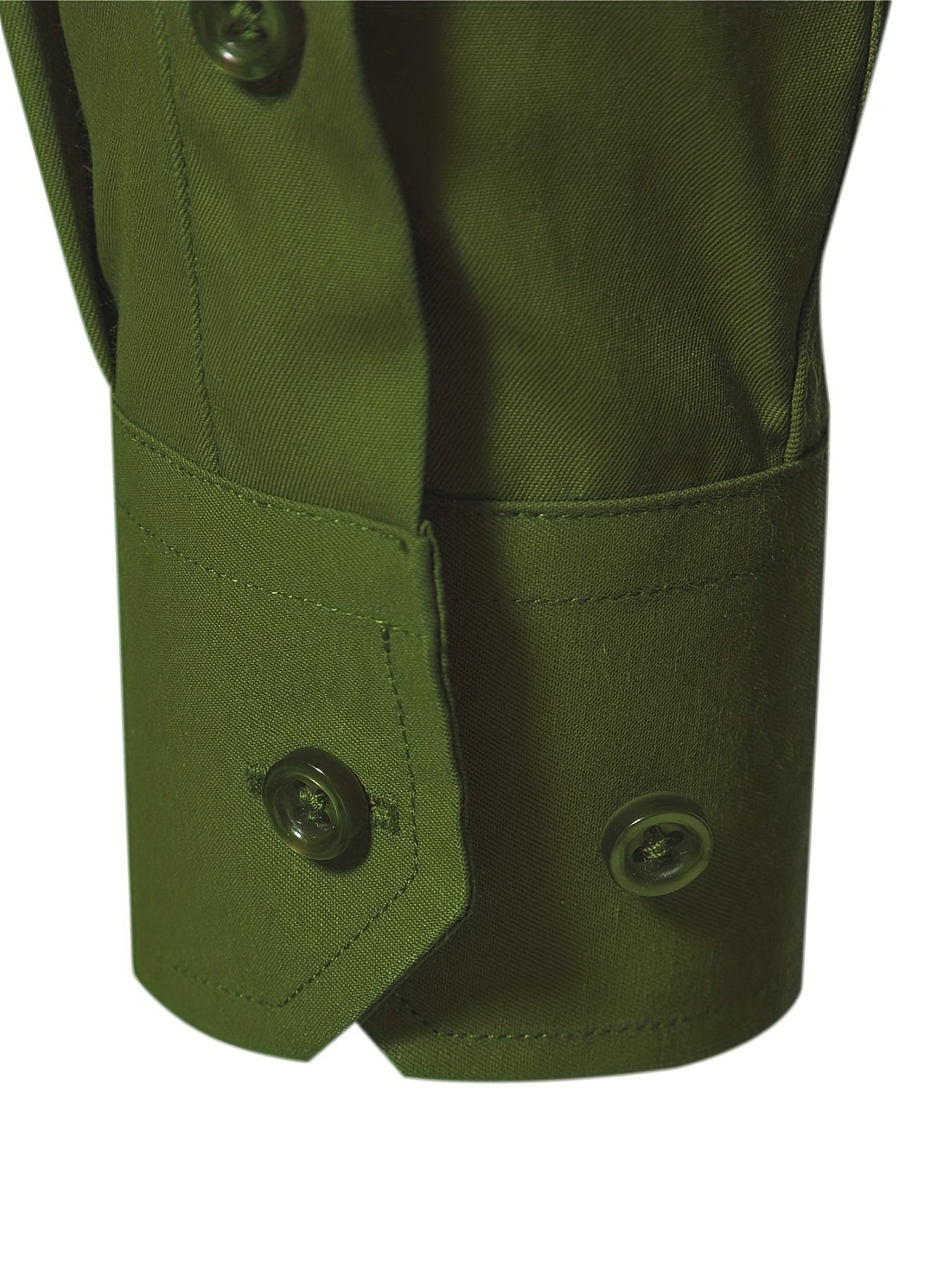 Men'S Slim Fit Long Sleeve Shirt - 55% Cotton, 40% Polyester, 5% Spandex, Solid Color, All-Season, Woven Fabric, Button-Up, Lapel Collar, Casual Weekend Wear, 125g/m²