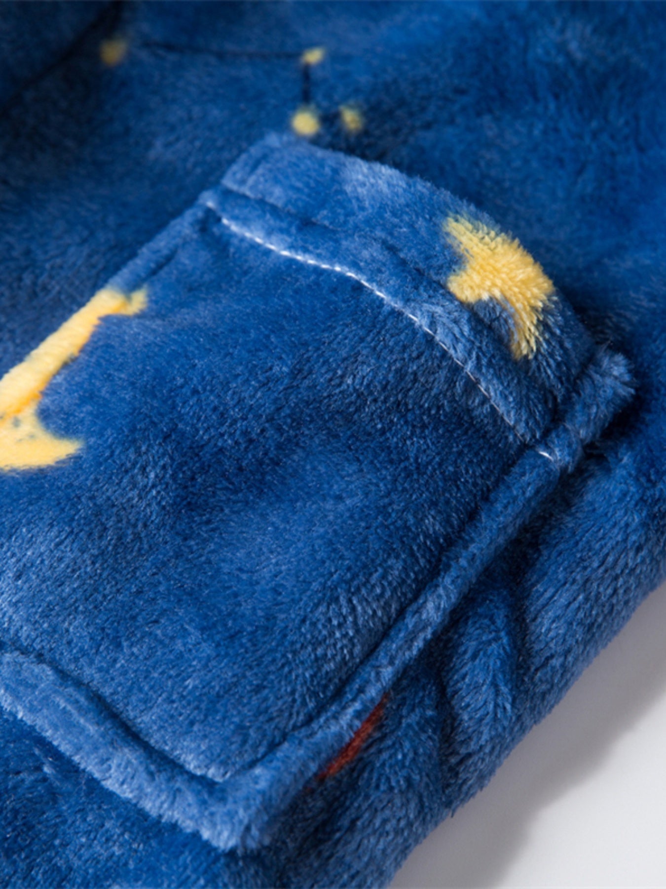 Kids Flannel Bathrobes Boys Hoodie Robes Soft Astronaut Planet Print Sleepwear Kids Clothes