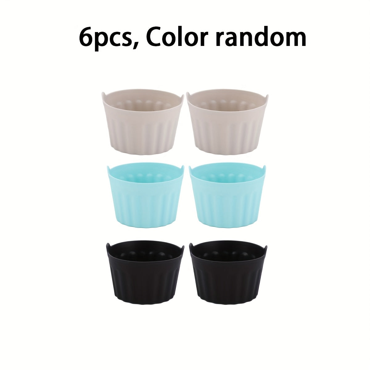 6pcs Air Fryer Egg Moulds, Silicone Ramekins for Air Frye, Air Fryer Egg Poacher, Silicone Egg Poacher for Microwave Air Fryer Stovetop Egg Cooking, Non-Stick Bpa-Free, Dishwasher Safe