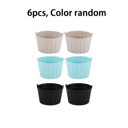 6pcs Air Fryer Egg Moulds, Silicone Ramekins for Air Frye, Air Fryer Egg Poacher, Silicone Egg Poacher for Microwave Air Fryer Stovetop Egg Cooking, Non-Stick Bpa-Free, Dishwasher Safe