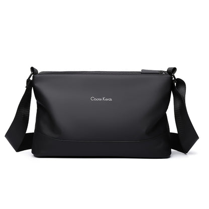 Men's Fashionable Small Crossbody Bag with Triple Compartment, Nylon, Zip Closure, Polyester Lined - Ideal for Daily Commute, Backpack, Capacity