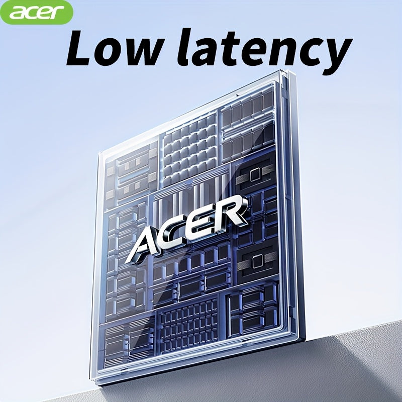 ACER Wireless Mouse, Ergonomic Silent Optical Mouse with Side Buttons, Low Latency 2.4G Wireless Mouse, Compatible with Windows/macOS/iPadOS/Android for Laptop, Computer, Office & Home Use, Home Office Accessory, Computer Nav