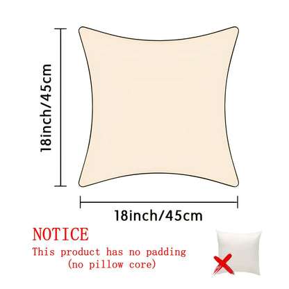 2D printing, 4pcs, abstract pillow set, with beige as the base, presenting elements such as sun and geometric shapes, full of artistic sense, non real embroidery. 45.72 * 45.72 cm, home decoration, suitable for sofas, living