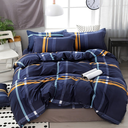 Enxoval de cama novo, confortável e respirável, com 4 peças (2 fronhas, 1 capa de edredão, 1 lençol) - True Love Forever