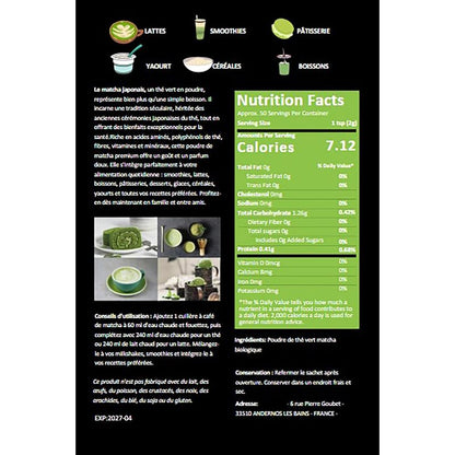 Premium JapaneseMatcha Tea Powder, 100g, Green Tea, High Quality