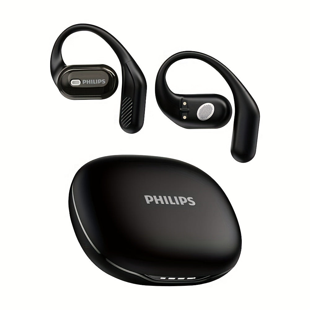 Philips' new 2025 wireless headphones, equipped with a 500-milliampere charging case, upgraded wireless 5.4 technology, on-site listening experience, ear-back fitting design, significantly enhanced sound insulation effect, AI