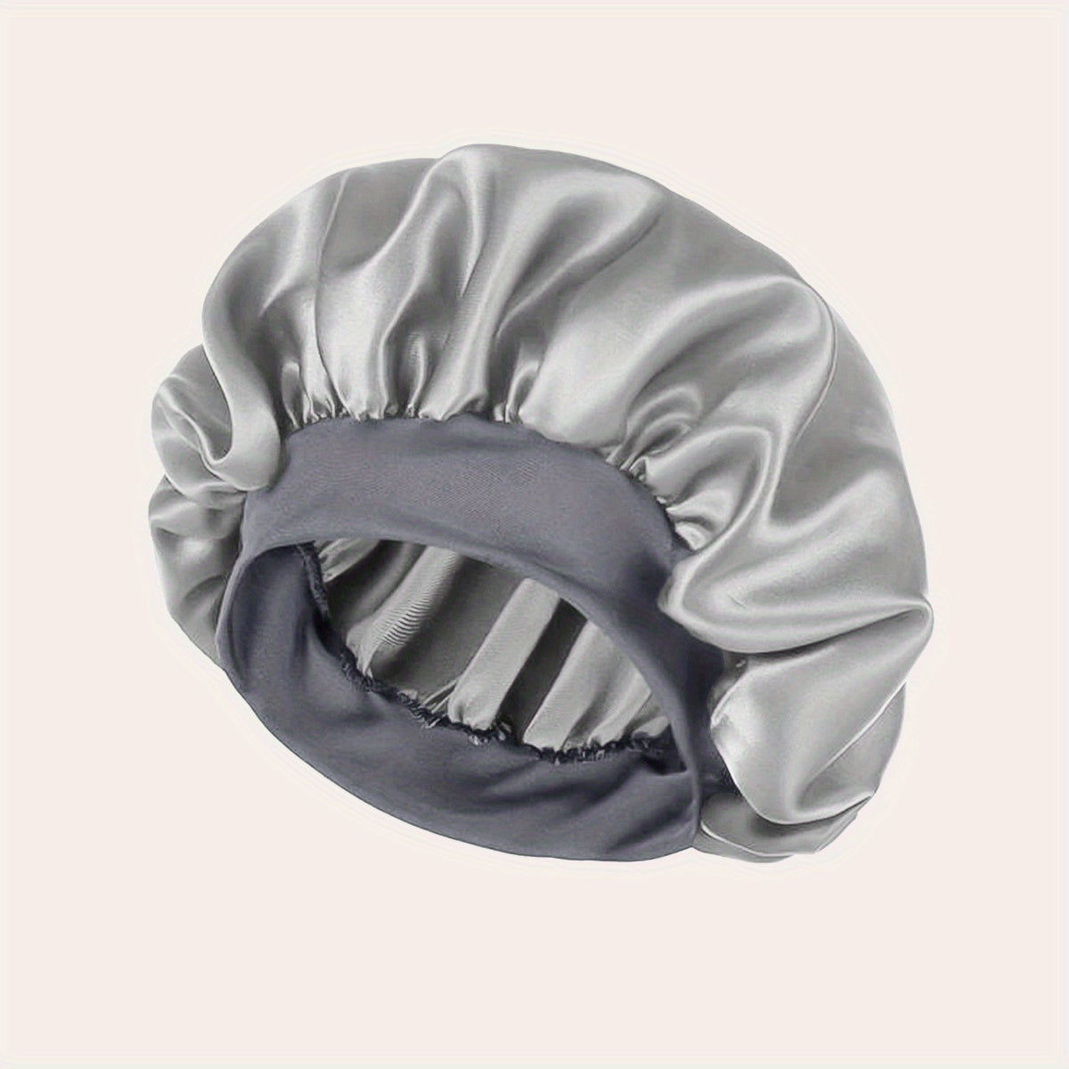 Women'S Satin Bonnet 2023, Elastic Band Hair Hat for Curling and Straight Hair, Wide Brim Sleep Cap, Bath Cap, Dry Hair Cover, 100% Polyester, Oil-Free, Comfortable Fit