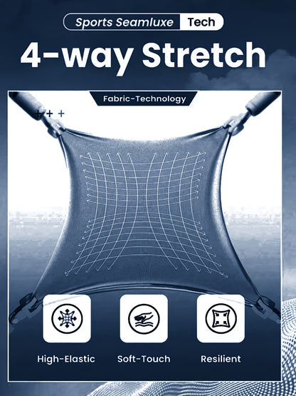 Seamless High-Waisted Yoga Pants for Women - Tummy Control Butt-Lifting 4-Way Stretch Workout Leggings, Moisture-Wicking Quick-Dry Fitness Running Gym Casual Wear, All-Season Machine Washable, Seamless Design, Durable Legging
