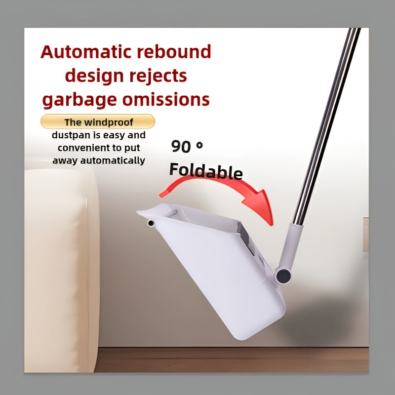 3-in-1 Home Cleaning Kit: Soft Bristle Broom, Dustpan & Brush Combo - Non-Stick Hair, Ideal for Home, Office, School, Dorm - Perfect Christmas Gift, Cleaning Brush