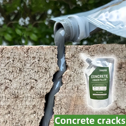 1000ml Quick-Dry Durable Grout Kit, Leak-Proof & Wear-Resistant Formula for Concrete Cracks – Ideal for Floors, Walls, Roofs, and Pipes – Indoor/Outdoor Use with Nozzle Design, Wall Sealing, Concrete Crack Filler, Precisi