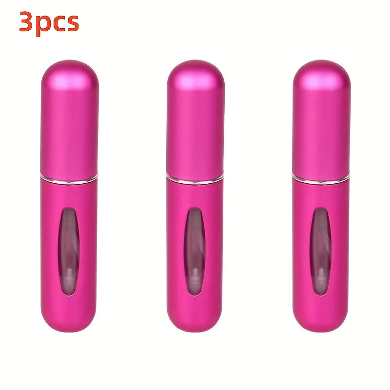 For Mini Portable Refillable Perfume Atomizer - Aluminum Mist Spray Bottle for Travel, Multi-Color Options, Fragrance-Free (Bubble-Free), Refillable Perfume Bottle|Compact Design|Aluminum Atomizer, Perfume Bottl