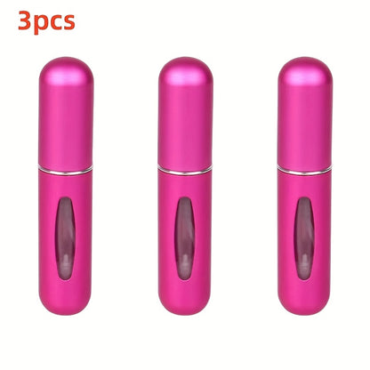 For Mini Portable Refillable Perfume Atomizer - Aluminum Mist Spray Bottle for Travel, Multi-Color Options, Fragrance-Free (Bubble-Free), Refillable Perfume Bottle|Compact Design|Aluminum Atomizer, Perfume Bottl